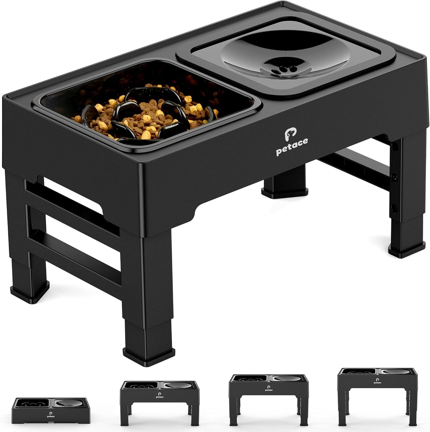 Gamelle Réglable pour Chien - Support Ajustable pour Chiens Seniors